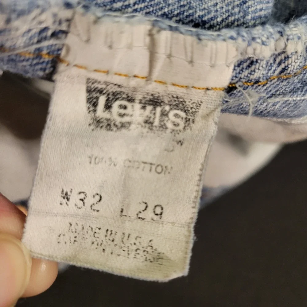 VTG 1981 Levis 505 Light Wash Denim Cut Off Shorts Made in USA 30x6 Custom